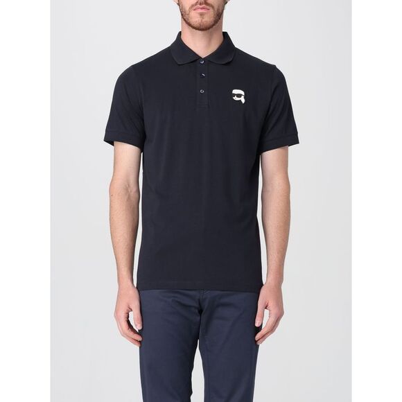 Karl Lagerfeld Polo Shirt Men Blue